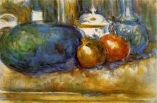 Haga click para ver la imagen ampliada still life with watermelon and pomegranates.jpg